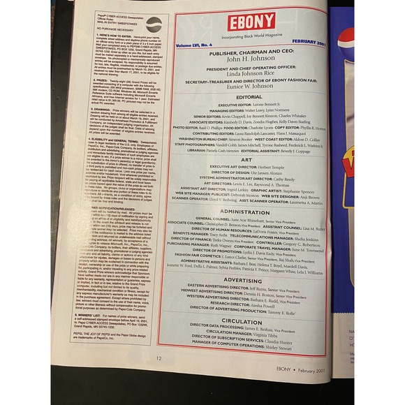 Ebony Magazine, February 2001, Cover Feature Story  "10 Hottest Couples" - Picture 3 of 14